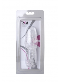 Прозрачная насадка с шишечками и шипами - 13,5 см. - Toyfa Basic - в Красногорске купить с доставкой