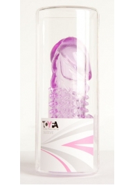 Фиолетовая насадка с коготком и шипами - 13 см. - Toyfa Basic - в Красногорске купить с доставкой