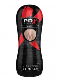 Мастурбатор-вагина Vibrating Pussy Stroker с вибрацией - Pipedream - в Красногорске купить с доставкой