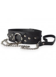 Широкий кожаный ошейник в готическом стиле - Sitabella - купить с доставкой в Красногорске