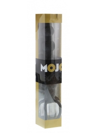 Черная ёлочка-насадка для двойного проникновения Mojo Bumpy - 15 см. - Seven Creations - в Красногорске купить с доставкой