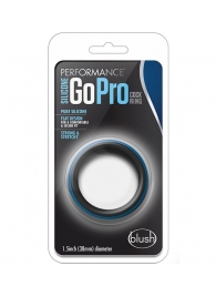 Черно-синее эрекционное кольцо Silicone Go Pro Cock Ring - Blush Novelties - в Красногорске купить с доставкой