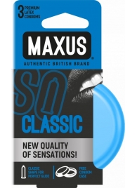 Классические презервативы в железном кейсе MAXUS Classic - 3 шт. - Maxus - купить с доставкой в Красногорске