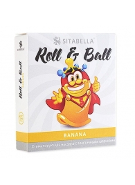 Стимулирующий презерватив-насадка Roll   Ball Banana - Sitabella - купить с доставкой в Красногорске