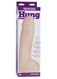 Огромная насадка-реалистик Vac-U-Lock Realistic Hung - 31,7 см. - Doc Johnson - купить с доставкой в Красногорске