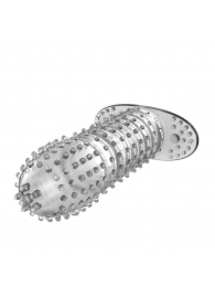 Закрытая прозрачная насадка Crystal sleeve - 12 см. - Erowoman-Eroman - в Красногорске купить с доставкой