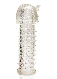 Закрытая прозрачная насадка на пенис Crystal Sleeve Faraon - 13,5 см. - Erowoman-Eroman - в Красногорске купить с доставкой