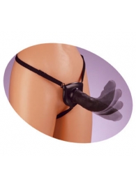Черный податливый страпон Posable Partner Strap-On - 17,8 см. - Pipedream - купить с доставкой в Красногорске