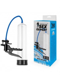 Прозрачная вакуумная помпа Sex Expert с ручным насосом - Sex Expert - в Красногорске купить с доставкой