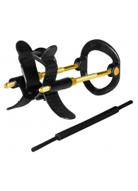 Черно-золотистый экстендер для пениса Sex Expert - Sex Expert - в Красногорске купить с доставкой