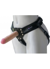 Черный пояс-трусики с двумя насадками  Экзотик-Linda  - 15,5 и 10,5 см. - LOVETOY (А-Полимер) - купить с доставкой в Красногорске