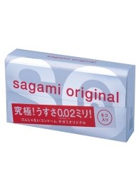 Ультратонкие презервативы Sagami Original - 6 шт. - Sagami - купить с доставкой в Красногорске