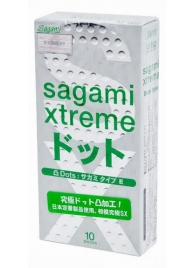 Презервативы Sagami Xtreme Type-E с точками - 10 шт. - Sagami - купить с доставкой в Красногорске