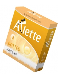 Презервативы Arlette Dotted с точечной текстурой - 3 шт. - Arlette - купить с доставкой в Красногорске