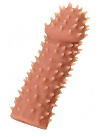 Телесная реалистичная насадка KOKOS Extreme Sleeve 07 с дополнительной стимуляцией - 12,7 см. - KOKOS - в Красногорске купить с доставкой