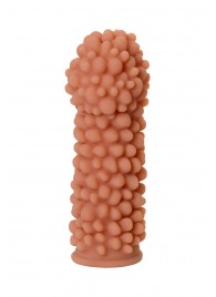 Телесная реалистичная насадка KOKOS Extreme Sleeve 08 с дополнительной стимуляцией - 12,7 см. - KOKOS - в Красногорске купить с доставкой