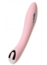 Розовый силиконовый вибратор с электростимуляцией TESLA G-POINT - 21 см. - ToyFa - купить с доставкой в Красногорске