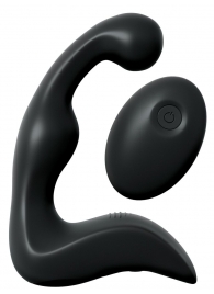 Черный вибромассажер простаты с пультом ДУ Control P-Spot Pro - Pipedream - в Красногорске купить с доставкой