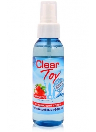 Очищающий спрей для игрушек CLEAR TOY Strawberry - 100 мл. - Биоритм - купить с доставкой в Красногорске