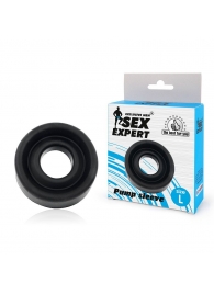 Черная гладкая насадка на помпу размера L - Sex Expert - в Красногорске купить с доставкой