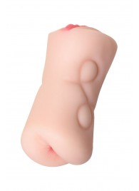 Телесный двусторонний мастурбатор Rich Fruit - вагина и анус - ToyFa - в Красногорске купить с доставкой