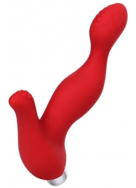 Красный силиконовый вибростимулятор простаты Proman - 12,5 см. - ToyFa - в Красногорске купить с доставкой