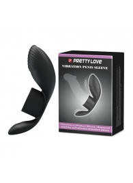 Черное кольцо на пенис с вибрацией Vibration Penis Sleeve - Baile - в Красногорске купить с доставкой