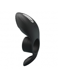 Черное кольцо на пенис с вибрацией Vibration Penis Sleeve - Baile - в Красногорске купить с доставкой