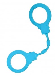 Голубые силиконовые наручники A-Toys без ключа - A-toys - купить с доставкой в Красногорске