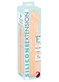 Телесная насадка-удлинитель Silicone Extension - 19 см. - Orion - в Красногорске купить с доставкой