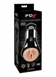 Телесный вибромастурбатор-вагина Cock Compressor Vibrating Stroker - Pipedream - в Красногорске купить с доставкой