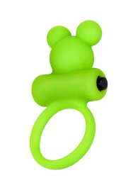 Зеленое виброкольцо на пенис A-Toys - A-toys - в Красногорске купить с доставкой