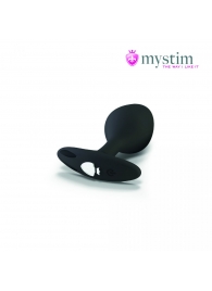 Черная пробка Mystim Rocking Vibe S с возможностью подключения к электростимулятору - 9,7 см. - MyStim - купить с доставкой в Красногорске