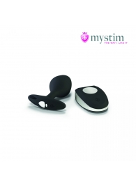 Черная пробка Mystim Rocking Vibe S с возможностью подключения к электростимулятору - 9,7 см. - MyStim - купить с доставкой в Красногорске
