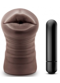Коричневый мастурбатор-ротик Heather - Blush Novelties - в Красногорске купить с доставкой