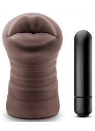 Коричневый мастурбатор-ротик Renee - Blush Novelties - в Красногорске купить с доставкой