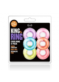 Набор из 6 эрекционных колец King of the Ring - Blush Novelties - в Красногорске купить с доставкой