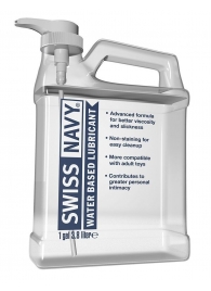 Канистра лубриканта Swiss Navy Water Based Lube на водной основе - 3,8 л. - Swiss navy - купить с доставкой в Красногорске
