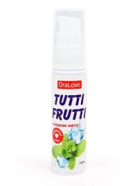 Гель-смазка Tutti-frutti со вкусом сладкой мяты - 30 гр. - Биоритм - купить с доставкой в Красногорске