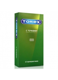 Текстурированные презервативы Torex  С точками  - 12 шт. - Torex - купить с доставкой в Красногорске