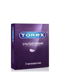 Презервативы Torex  Ультратонкие  - 3 шт. - Torex - купить с доставкой в Красногорске