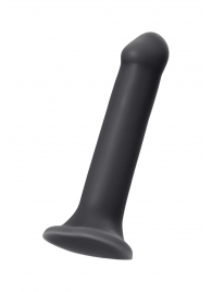 Черный фаллос на присоске Silicone Bendable Dildo XL - 20 см. - Strap-on-me - купить с доставкой в Красногорске