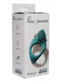 Зеленое эрекционное виброкольцо Pure Passion Midnight - Lola Games - в Красногорске купить с доставкой