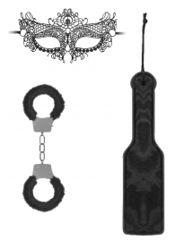Черный игровой набор Introductory Bondage Kit №4 - Shots Media BV - купить с доставкой в Красногорске