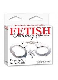 Металлические наручники Beginner s Metal Cuffs - Pipedream - купить с доставкой в Красногорске
