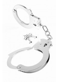 Металлические серебристые наручники Designer Metal Handcuffs - Pipedream - купить с доставкой в Красногорске