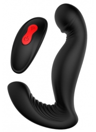 Черный вибромассажер простаты SWIRLING P-PLEASER - Dream Toys - в Красногорске купить с доставкой