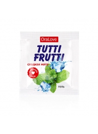 Пробник гель-смазки Tutti-frutti со вкусом мяты - 4 гр. - Биоритм - купить с доставкой в Красногорске