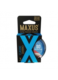 Классические презервативы в пластиковом кейсе MAXUS Classic - 3 шт. - Maxus - купить с доставкой в Красногорске