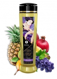 Массажное масло Libido Exotic Fruits с ароматом экзотических фруктов - 240 мл. - Shunga - купить с доставкой в Красногорске